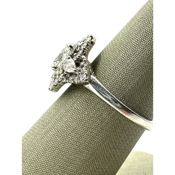 Platinum Double Halo Oval Cut 1.58cttw Diamond Ring JAGi Certified (14302) - Picture 7 of 9